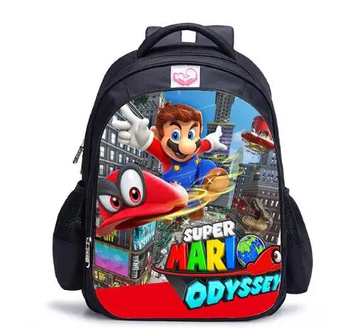 photo color 16 дюймов Mario Sonic Boom Hedgehogs детские школьные сумки ортопедический рюкзак детский школьный рюкзак для мальчиков Mochila Infantil сумки с рисунком - Цвет: photo color