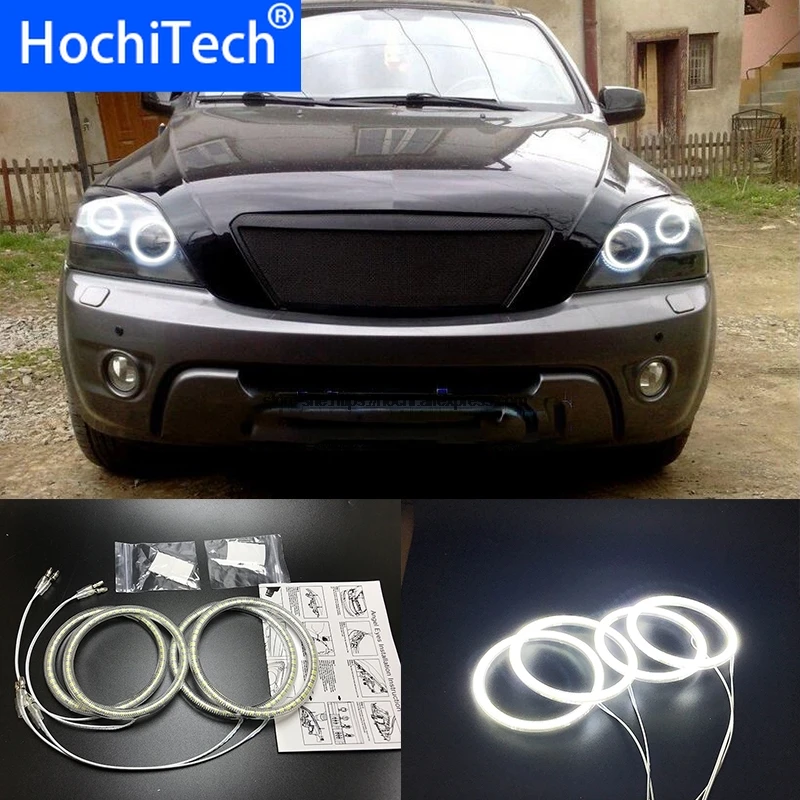 HochiTech для Kia Sorento 2006- 2009 ультра яркий SMD белый светодиодный ангельские глазки 2600LM 12V