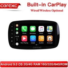 CarExc 9 ''радио CarPlay мультимедийный плеер 1 din Android 9,0 для Mercedes Smart Fortwo Авторадио gps навигация