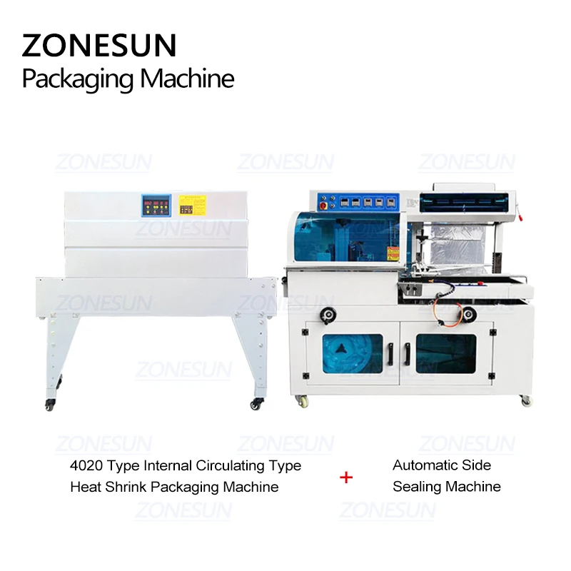 ZONESUN термоусадочная пленка упаковочная машина для косметики книга пищевая CD машина для упаковки печенья