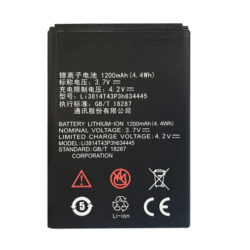 Li3814T43P3h634445 новый литий ионный аккумулятор для ZTE Blade A112 L110 V815W мобильный резервный