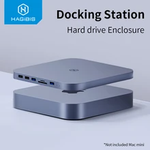 Хагбис USB-C концентратор с SATA корпус жесткого диска для Mac mini USB 3,0 концентратор для 2020 новый Mac mini M1 Type-C SSD чехол SD/TF ридер Хагбис USB-C концентратор с SATA корпус жесткого диска для Mac mini USB 3,0 концентратор для 2020 новый Mac mini M1 Type-C SSD чехол SD/TF ридер