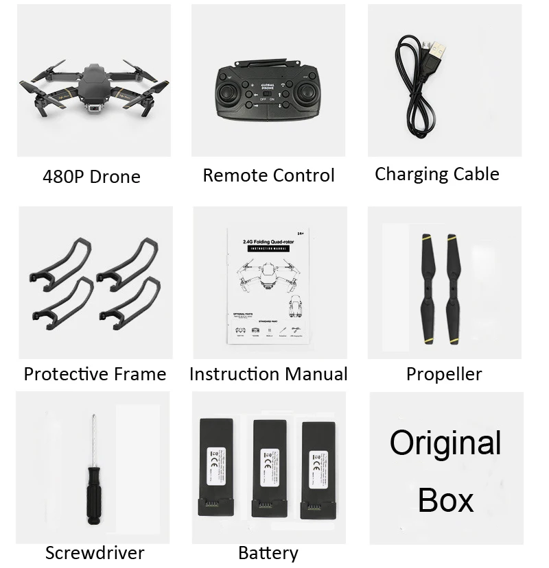 1080P Drone X Pro Global Drone EXA GD89 с hd-камерой видео в реальном времени, полный комплект, Радиоуправляемый вертолет FPV Квадрокоптер дроны VS Drone E58 - Цвет: 480P with 3 battery