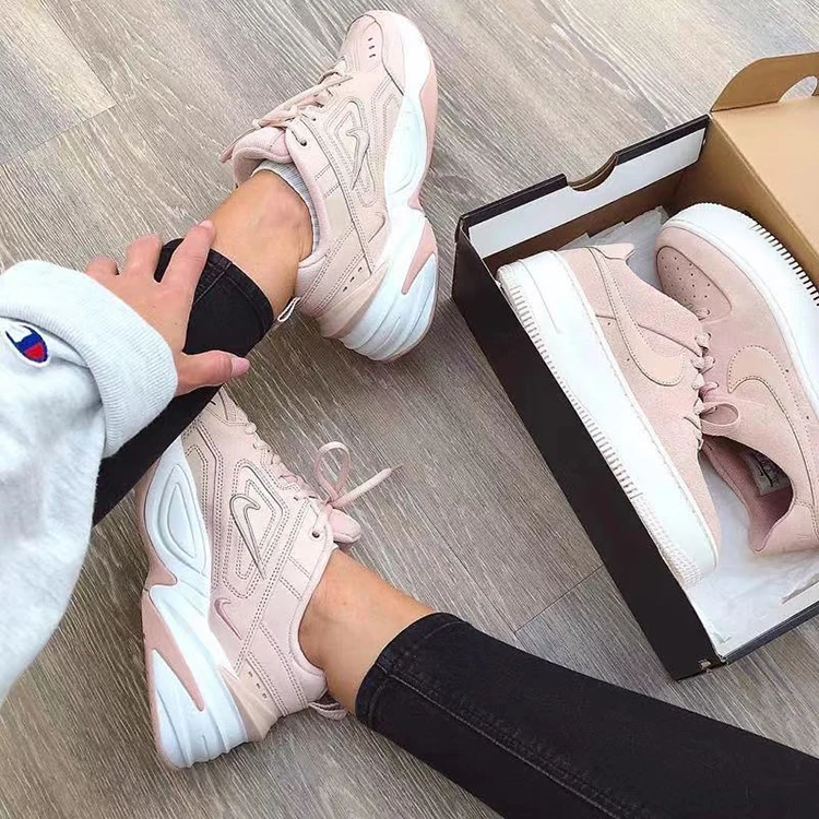 Nike M2k Tekno Новое поступление Женская обувь для бега Модные дышащие Нескользящие уличные спортивные кроссовки# AO3108