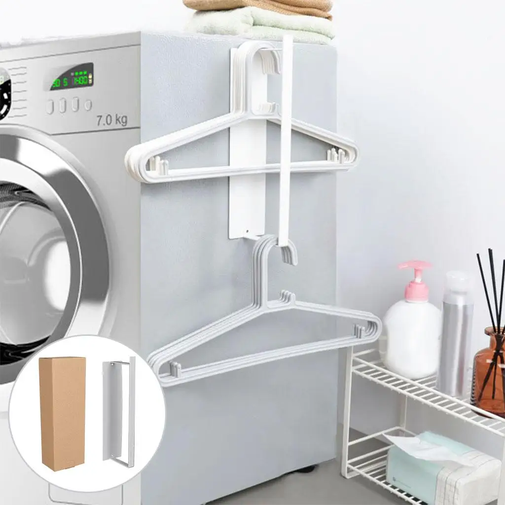 Iron Magnetic Towel Holder Bathroom Storage Towel Storage Shelf Hand Rack Space Saving Single Tier Bar for Bathroom