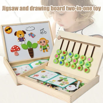 

1 Set Kid Wooden Toy Math Matching Game Logical Thinking Training Early Education S7JN