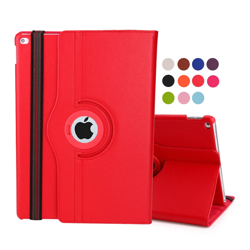 Чехол для ipad Pro 12,9, вращающийся на 360 градусов Чехол для ipad Pro 12,9, Ультратонкий чехол для ipad Pro 12,9, кожаный чехол - Цвет: Красный