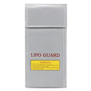 

LiPo Battery Guard Bag Fire Resistant Safety Protective Bag Charger Sack (10 x 20cm)
