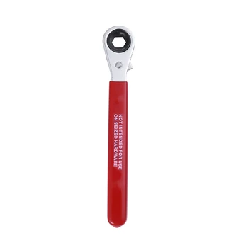 

Car Styling Reversible 5/16 inch Hex Head Battery Bolt Side Battery Wrench Terminal Battery Ratchet Wrench 5.5In/14 cm Long Insu
