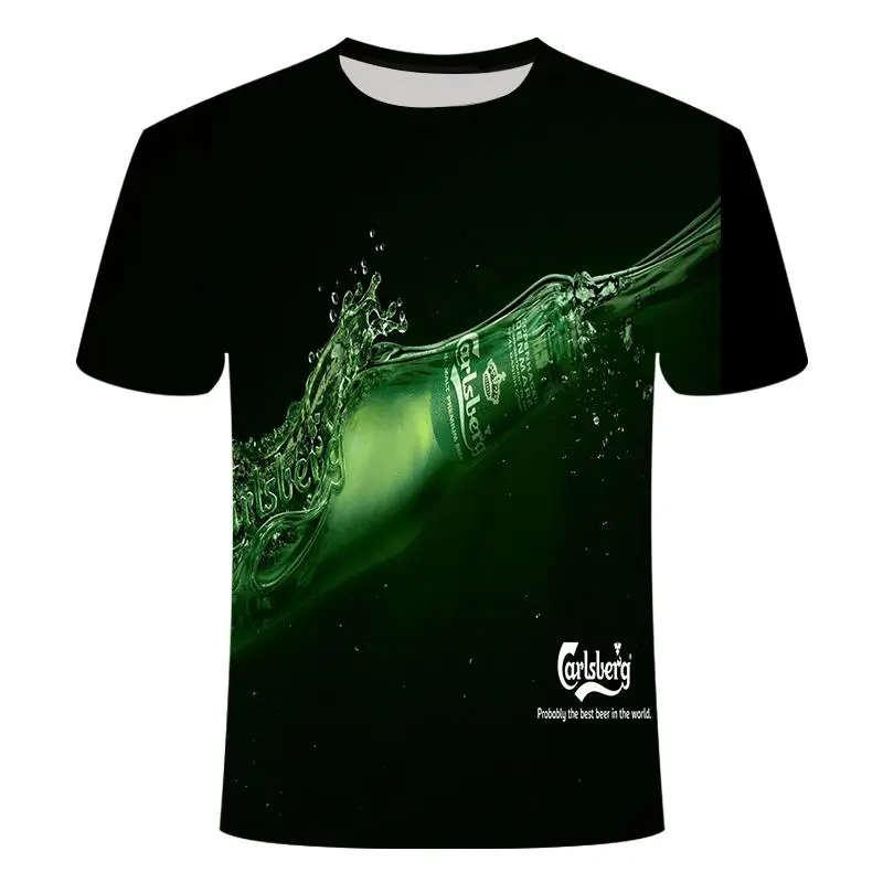 Camisas engra�adas de t Ver�o 2019 da marca de roupas masculinas o-pesco�o rel�gio jaqueta cerveja-manga curta 3d camiseta digit Camisas engra�adas de t Ver�o 2019 da marca de roupas masculinas o-pesco�o rel�gio jaqueta cerveja-manga curta 3d camiseta digit