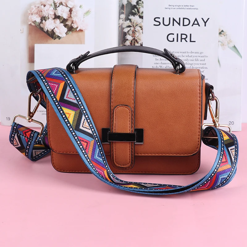 O Bag Handle Bag Strap For Women Removable DIY Shoulder Rainbow Handbag Accessories Cross Body Messenger Nylon Bag Straps 140 Cm