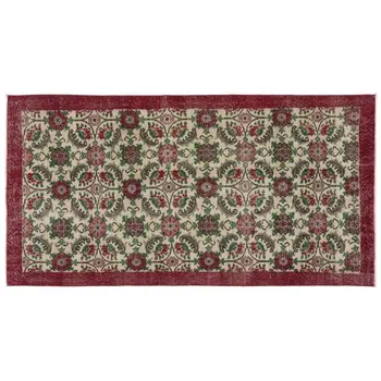 

Handmade Natural Vintage Turkish Area Rug 107x210 Cm-3'6''X6'11''