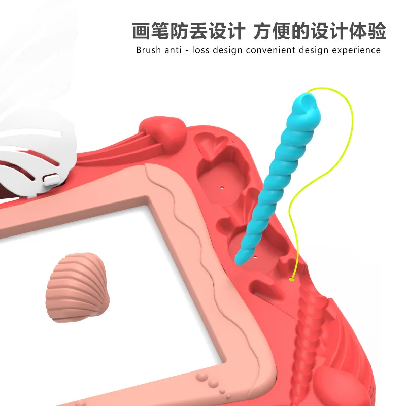 

Pink Blue Children Baby Board Magnetic Board Pink Blue CHILDREN'S Doing Homework Unisex GIRL'S Holder Folding Pink