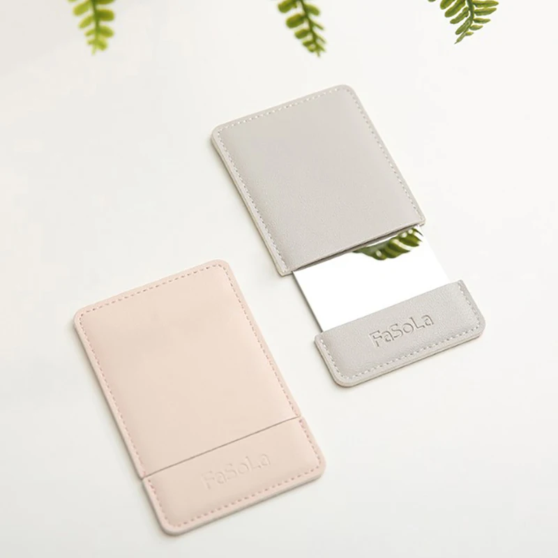 

Ultra-thin Makeup Mirror Vanity Mirror Cosmetic 2 colors Make Up Pocket Rectangle Foldable Compact Makeup Folding Mirrors