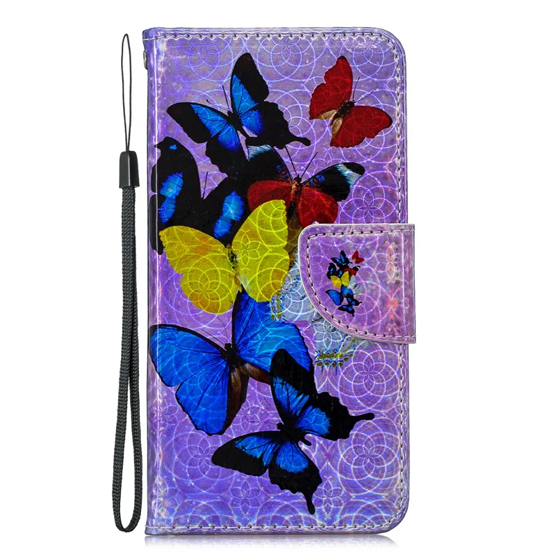 B Wekays чехол для huawei Y7 Enjoy 9 мультфильм Единорог кожаный флип Fundas чехол для huawei Enjoy 9 Чехлы Y7 - Color: B