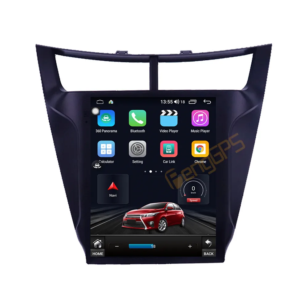 

128G Android10.0 Tesla Style Screen For Chevrolet Sail 2015-2017 Car Multimedia Function Player GPS Radio Auto Stereo Head Unit