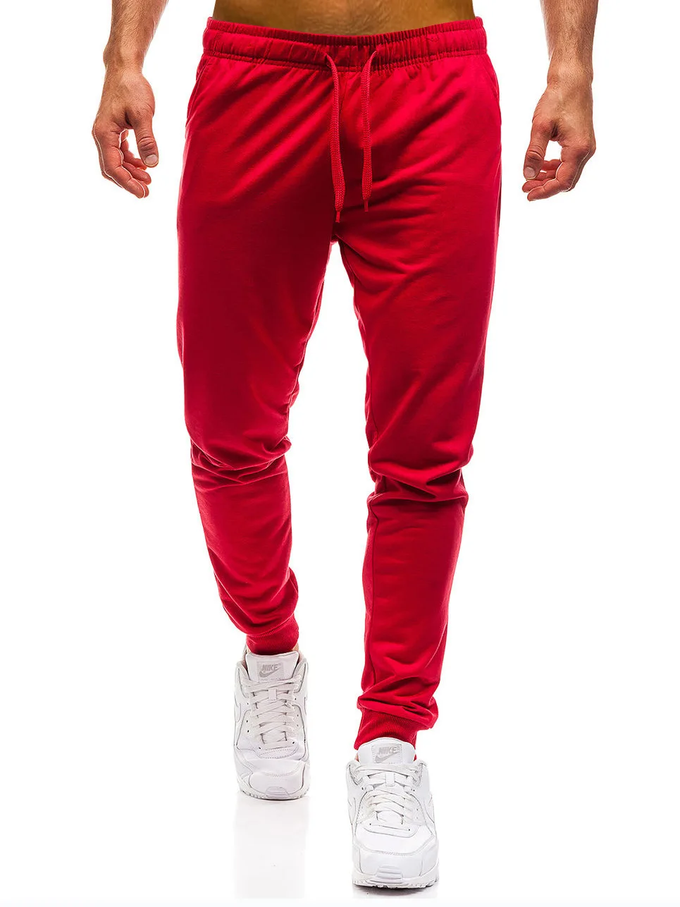 

Quality 2018 Men'S Wear New Products Solid Color with Drawstring Casual Pants Loose Comfortable Simple Closing Foot MEN'S Trouse