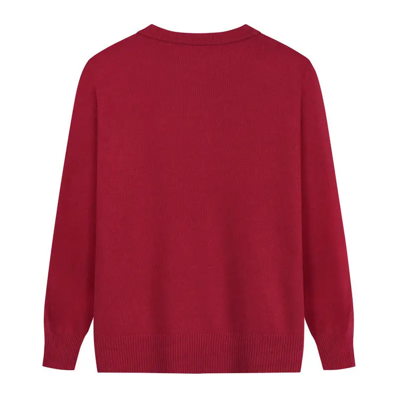 Spring Autumn Thin Knit Cardigan Jackets Grandma Embroidered Long Sleeve Sweater Outerwear Plus Size Short All-match Women's Top
