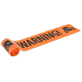 

Halloween Cordon Isolation Belt Plastic Pe Skull Tape Easter Safety Warning Tape Halloween Party Prop Decor