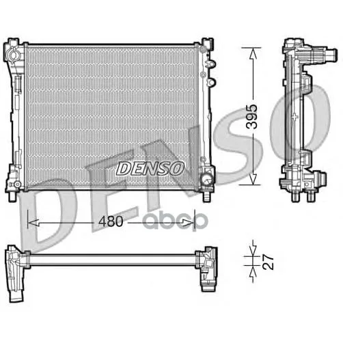 Радиатор Системы Охлаждения Ford: Mondeo 2.0 Diesel 06.08-03.10 Denso арт. DRM13014