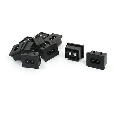 

AC 250V 10A IEC320 C8 Male PCB Board Soldering Power Adapter 10Pcs