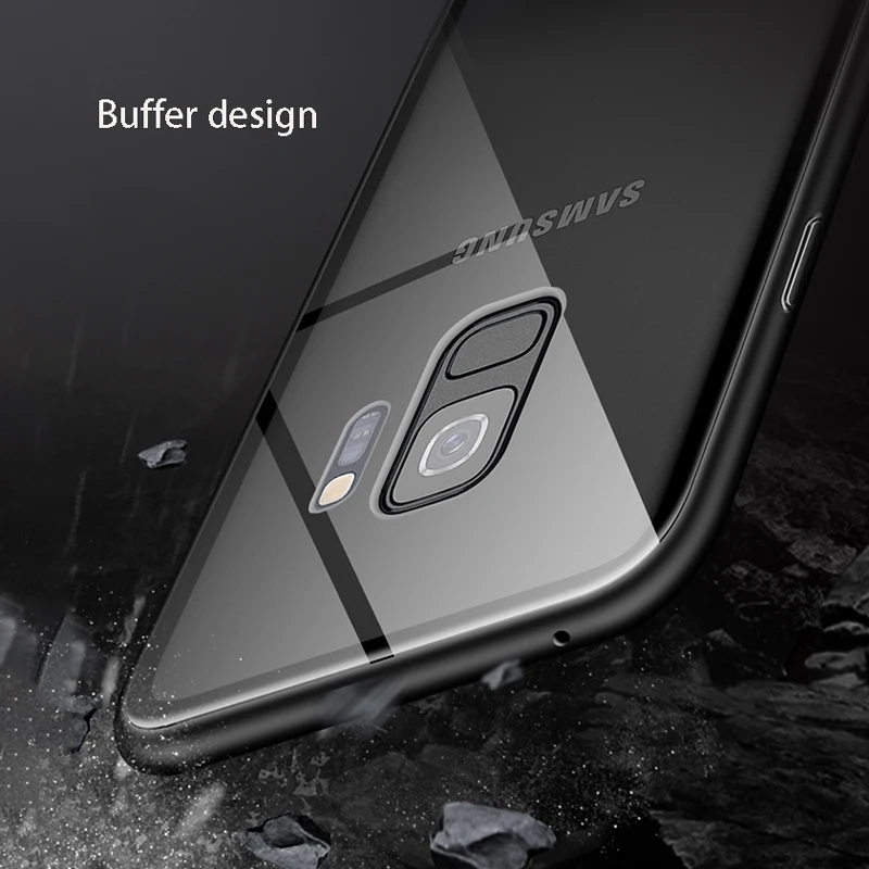 Роскошный металлический магнитный прозрачный стеклянный чехол для телефона samsung Galaxy S10E S8 S9 Plus S10 Lite Note 8 9 S7 Edge, противоударный чехол