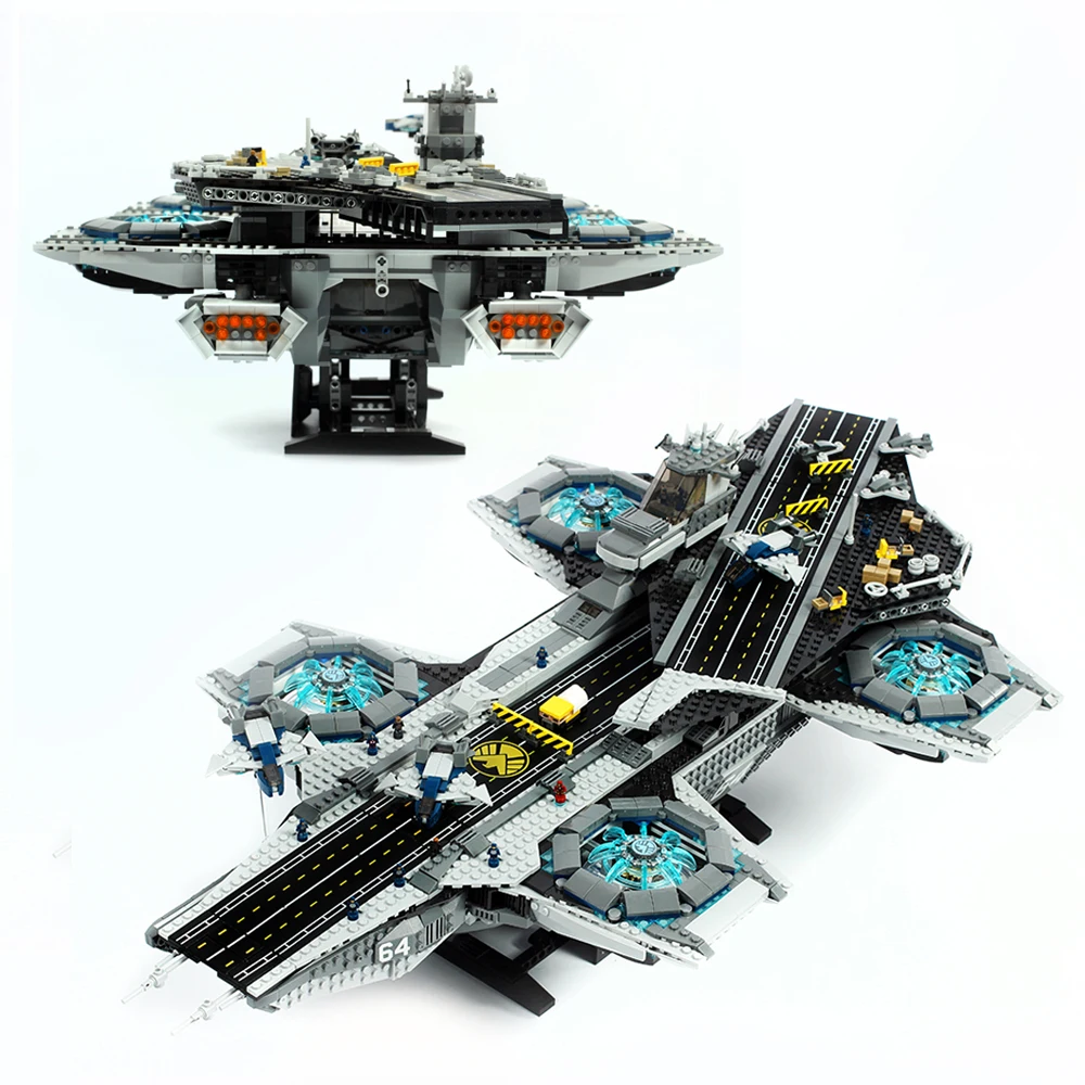 07043 Marvel супер герой серия щит Helicarrier модель строительные блоки наборы игрушка подарок для детей Marvel супер герой 76042