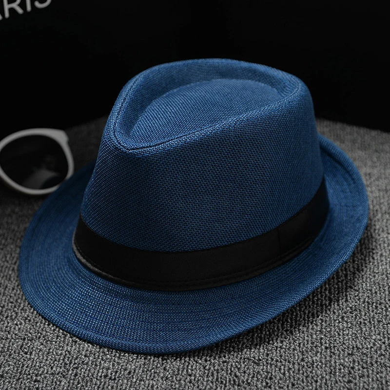 Унисекс соломенная Fedora Солнцезащитная Панама Trilby Crushable для мужчин и женщин складная дорожная с черным поясом Горячая Распродажа кепки Прямая поставка