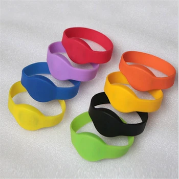 

OWGYML 5pcs/lot 125khz EM4100 TK4100 RFID Wristband Bracelet ID Card Silicone RFID Band Read Only Access Control Card NFC Tags