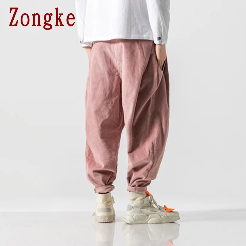 Zongke брюки в тяжелом весе, мужские брюки для бега, мужские брюки, уличная одежда, спортивные штаны, шаровары, мужские брюки, 5XL, осень, новинка
