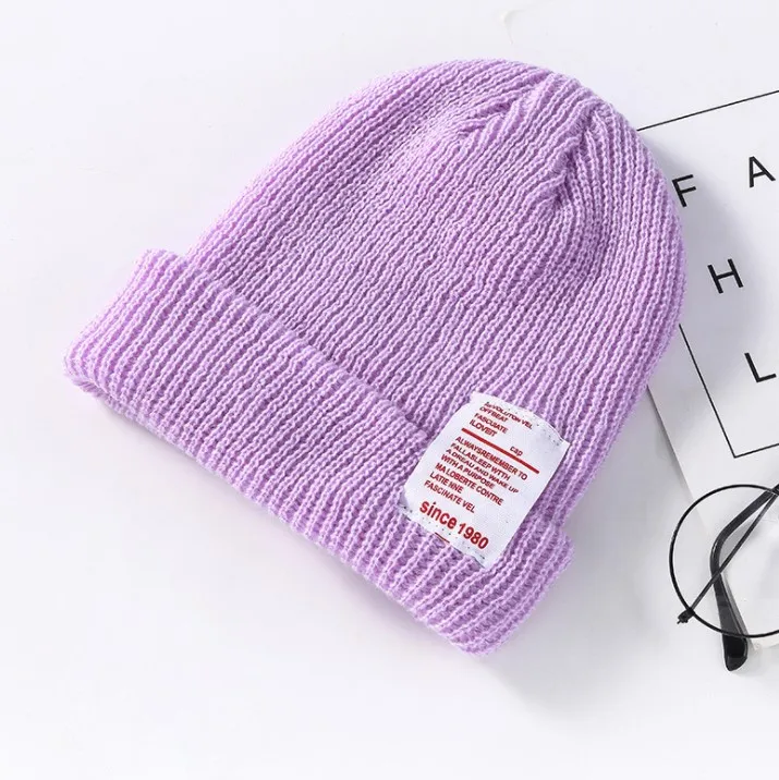 Вязаная зимняя шапка унисекс в стиле хип хоп|Аксессуары для костюмов| |