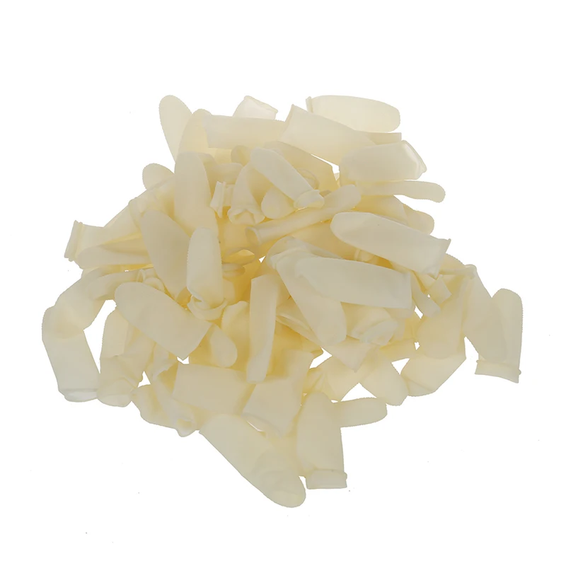 

ABKT-100 Pcs Medical Service Beige ESD Fingertips Latex Anti Static Finger Cots