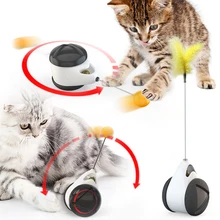 Tumbler Swing zabawki dla kotów Kitten interaktywna deskorolka elektryczna zabawka dla kota z kocimiętką śmieszne produkty dla zwierzaka domowego do Dropshipping tanie tanio LOHUAHUA Piłeczki CN (pochodzenie) cats Z tworzywa sztucznego Non-electric Support
