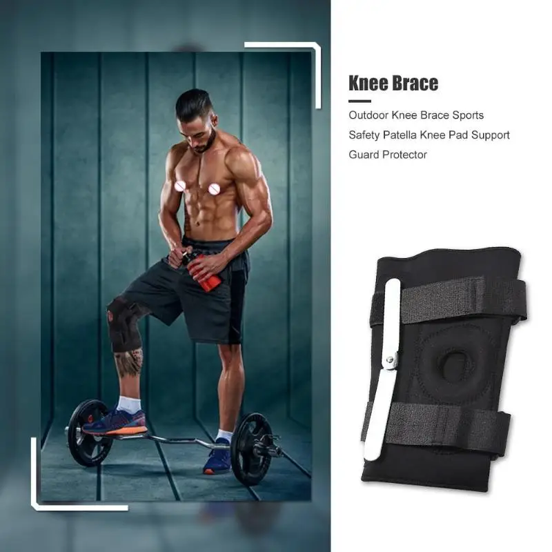Durable Knee Brace Multi-function Portable Knee Brace Kneepad Sports Safety Patella Knee Support Guard Protector Black