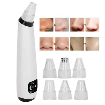 

Blackhead Removal Tool Electric Facial Pore Cleaner Usb Charging Acne Extractor Tools Black Head Remover Tool With 6 pcs Heads