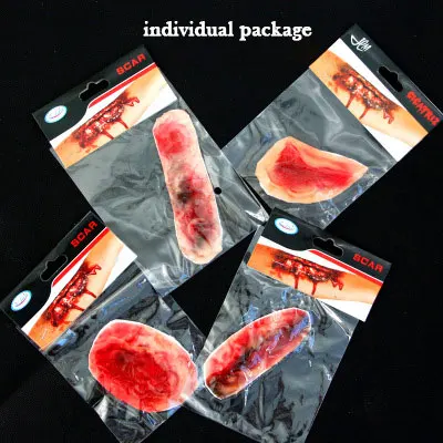 

Halloween Decorations Horror Fake Scars Bloody Makeup Simulation Scars Halloween Decorative Wounds Scary Blood Injury Stickers
