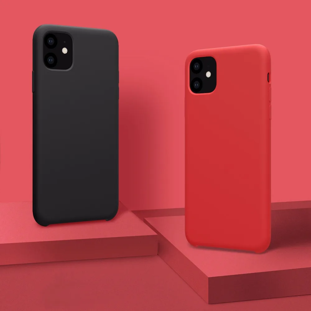 10 шт./лот защитный чехол Nillkin Flex Pure для Apple iPhone 11 6,1 дюймов жидкий силиконовый резиновый противоударный чехол для телефона