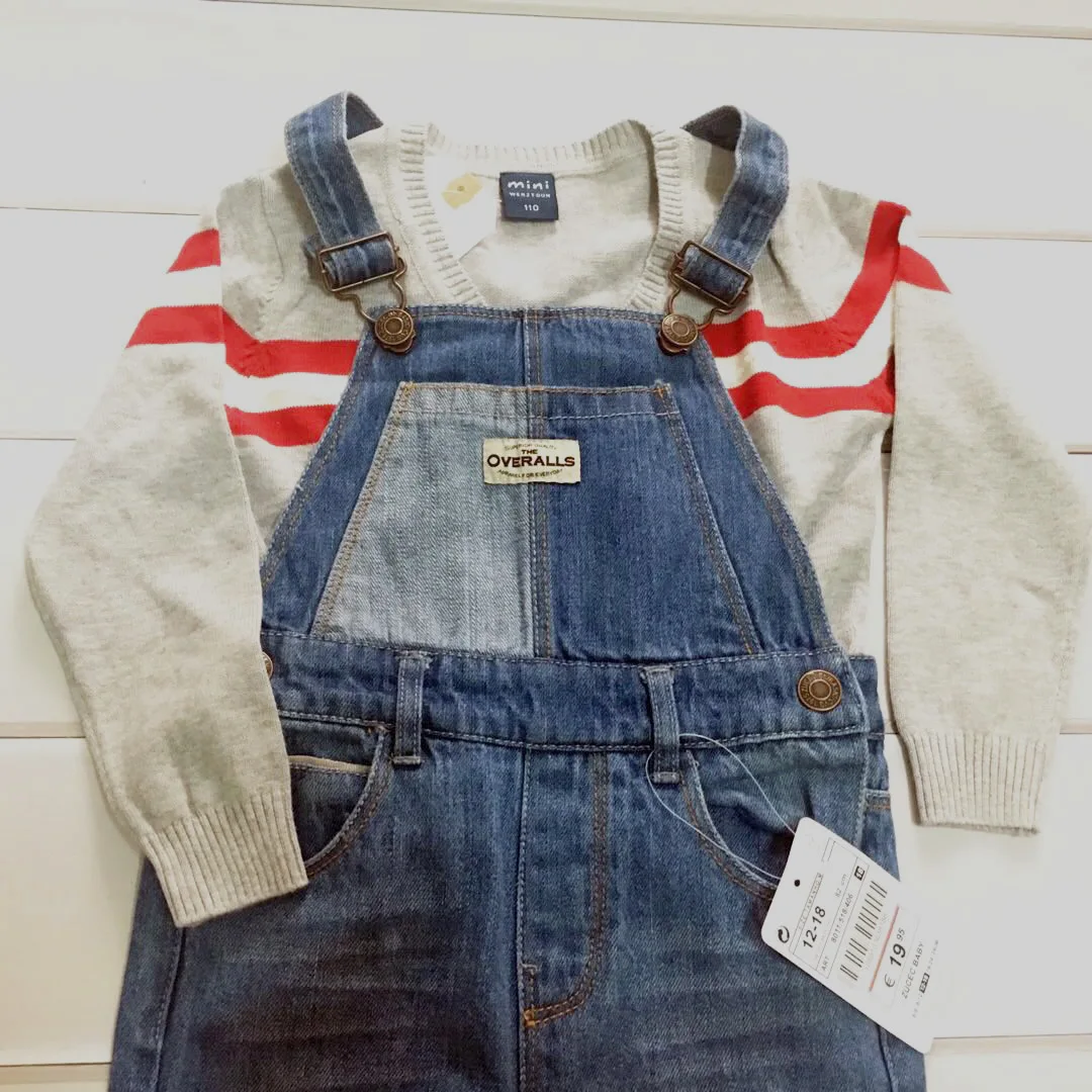 Childrenswear Autumn New Style Small CHILDREN'S Cowboy Suspender Pants BOY'S Girls Joint Suspender Pants