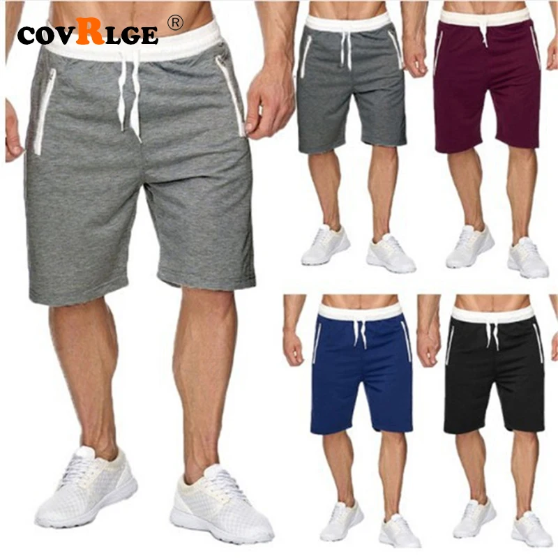 

Covrlge Summer Men's Hot Sports Casual Shorts Running Training Pants Male Slim Fit Shorts Streetwear Men Sweatpants MKD038