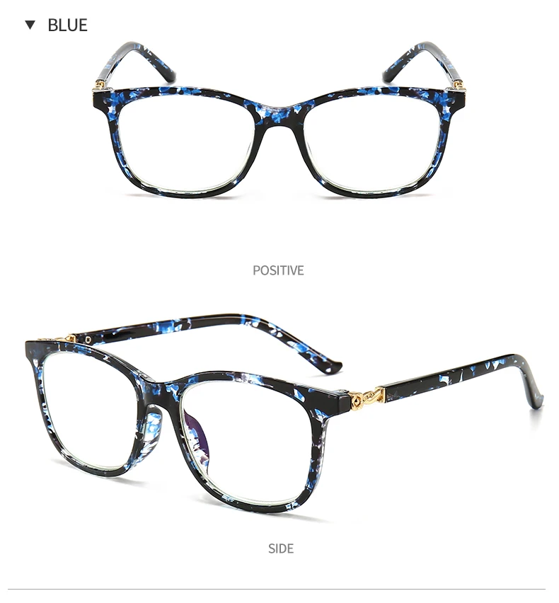 Очки унисекс, оправа, синий светильник, очки для чтения, устойчивые к усталости, акриловые линзы, прозрачные очки для чтения+ 4,0 T206