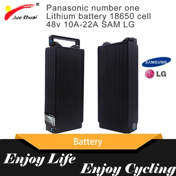 شراءسامسونج LG 10A 22A 48V بطارية ليثيوم ل دراجة كهربائية مع شاحن ل سكوتر بطارية رف دراجة كهربائية الاكسسوارات أجزاء