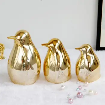 

1Pc European Style Ceramic Ornament Exquisite Creative Penguin Adornment Simplicity Desktop Decoration