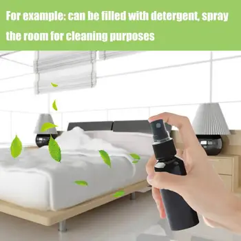 

30/50/100ml Empty Spray Bottle Reusable Portable Soap Foam Bottle Container Transparent Plastic Refillable Bottle Black White