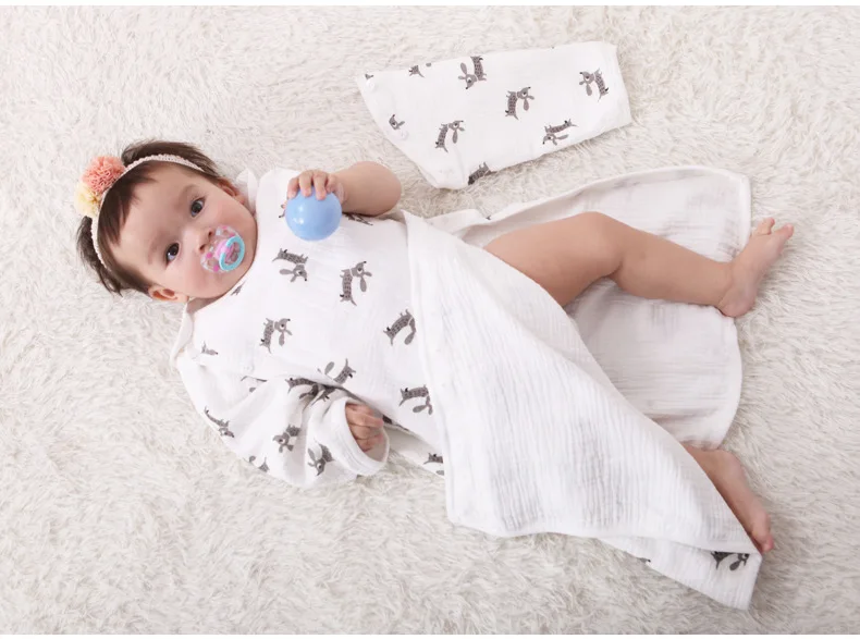 Botão do Bebê das Crianças Bolsa de Dormir Colete do Bebê Cocoon para Cobertor Primavera Verão Musselina Fina Criança Fralda Recém-nascido Camisola 11 Mamãe e Bebê