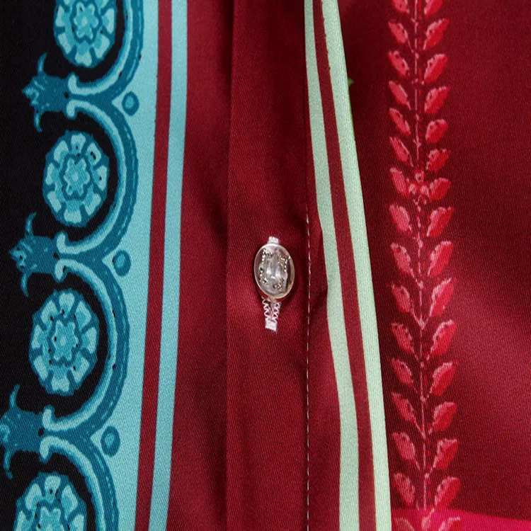 Подиумные брендовые новые мужские рубашки с принтом пейсли, с цветочным рисунком, Модные западные рубашки с длинными рукавами, хип-хоп, для ночного клуба, для отдыха мужчин