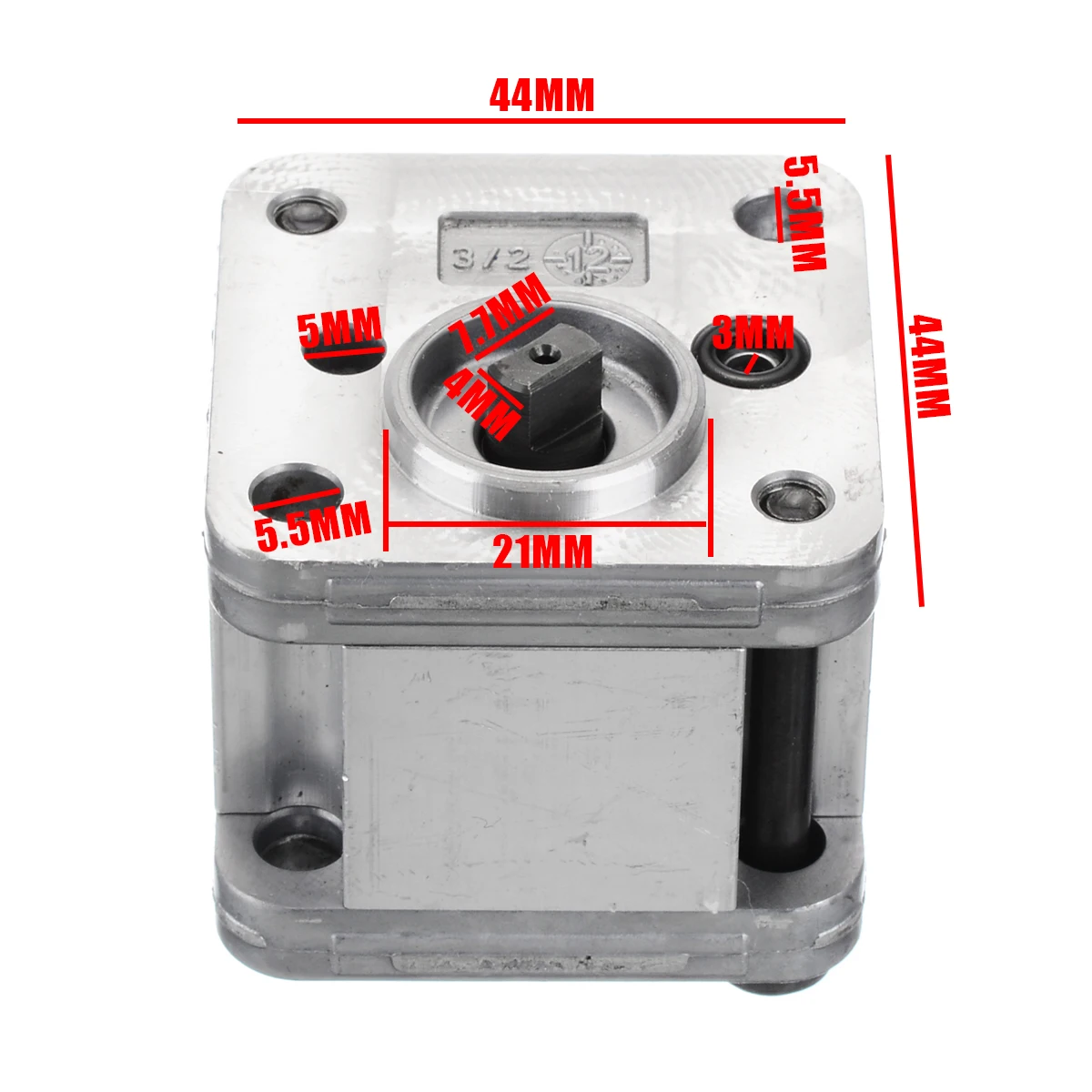 1Pcs Hydraulic Gear Oil Pump Metal Gear Pump Hydraulic DIY Model Excavating Machinery Tools Durable with Working Pressure 1-5Mpa