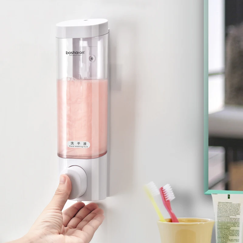 Soap Dispenser Kitchen Sink Commercial Bathroom Wall Mounted Refillable Hand Dispensers Pump Bottle For Shampoo | Обустройство дома