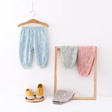 Новинка года; стильные тонкие детские хлопковые противомоскитные штаны для мальчиков и женщин; детские шаровары; весенние тонкие пижамные штаны; детские брюки