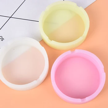 

Luminous Silicone Gel Ashtray Light Circular Ashtray New Fluorescent Smoke Convenient Cigarette Case Drop Creative Ashtrays