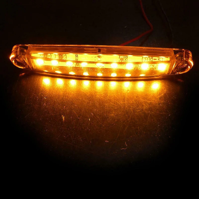 20 шт. набор боковых огней ABS пластик аксессуары Запчасти 9LED автомобиль грузовик маркер парковочная лампа